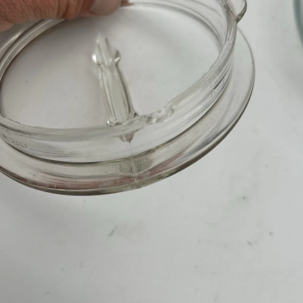 Vintage Pyrex Flameware tea pot with lid  6 cup made in USA